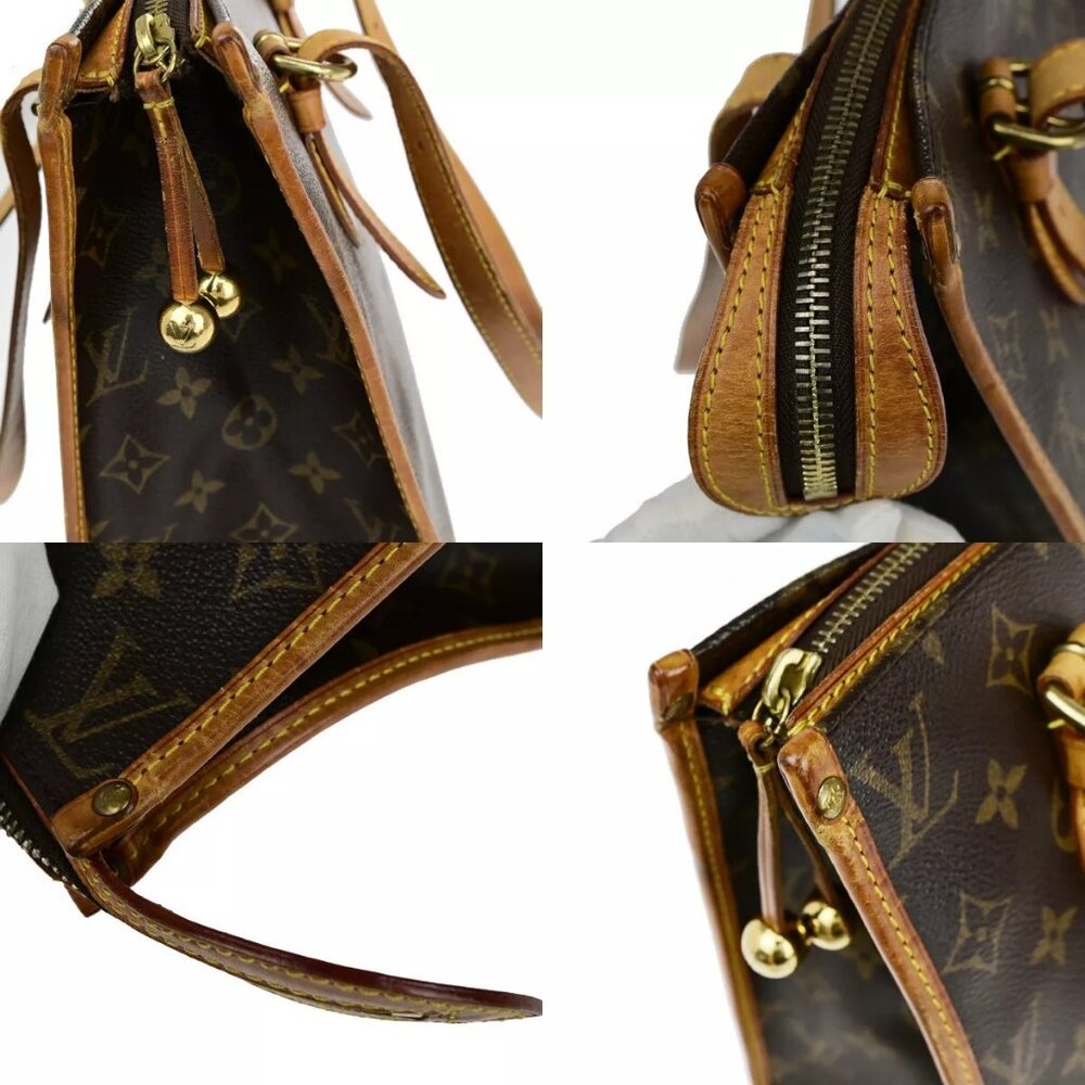LOUIS VUITTON Popincourt Haut Shoulder Bag Monogram Leather Brown M40007 39YF540 - Picture 8 of 15